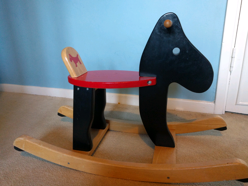 ikea wooden rocking horse